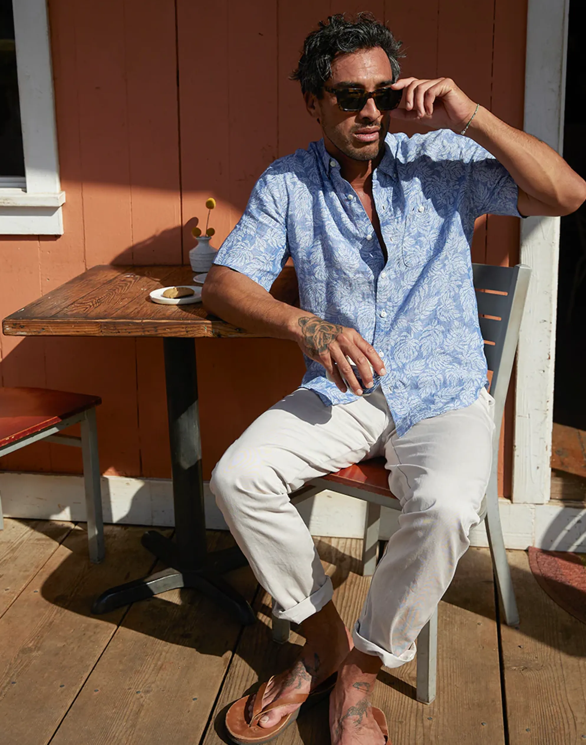 Men Outerknown Atlantic S/S Linen Shirt