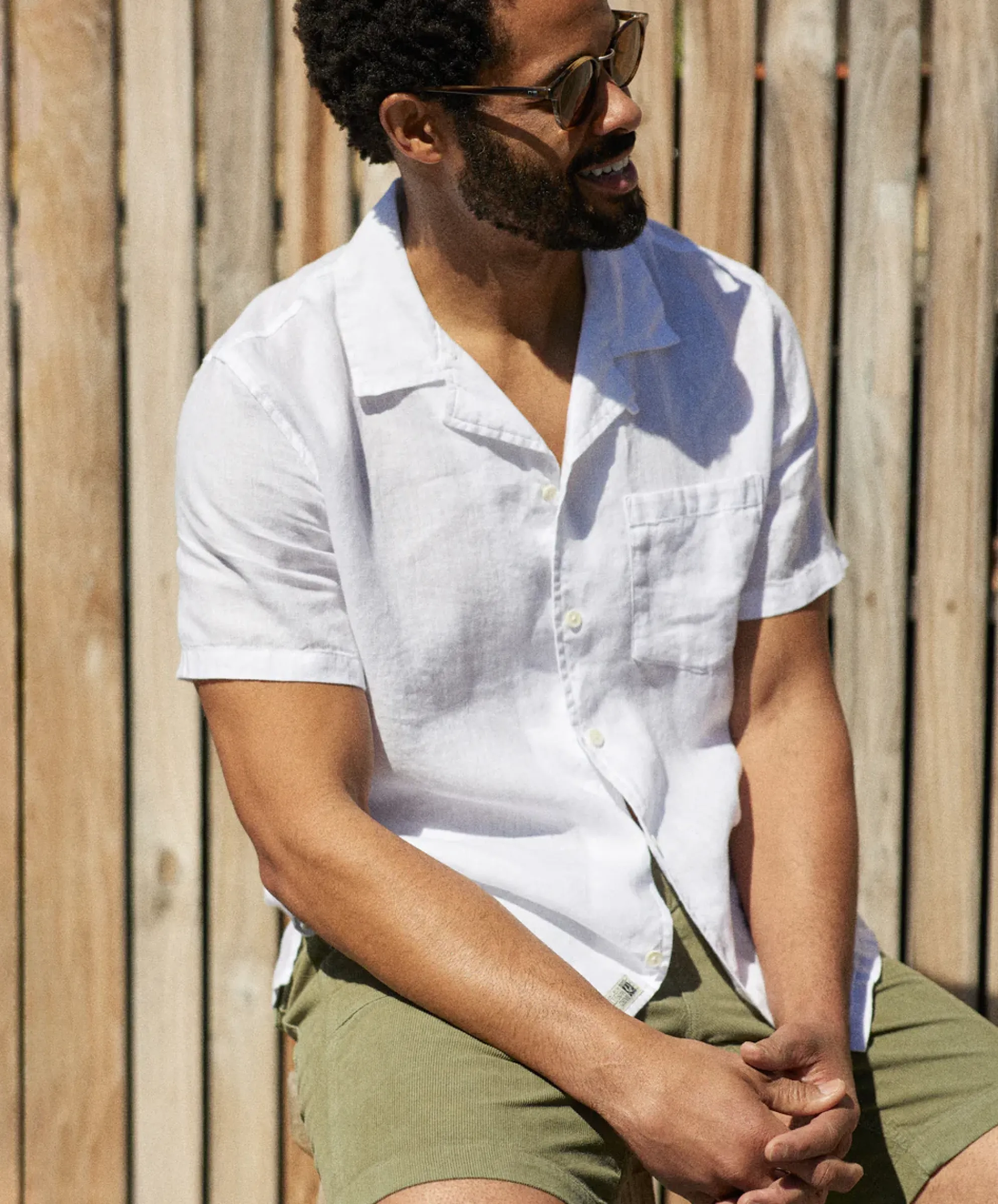 Men Outerknown Linen S/S Camp Shirt