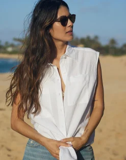 Women Outerknown Sydney Sleeveless Linen Shirt