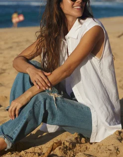 Women Outerknown Sydney Sleeveless Linen Shirt