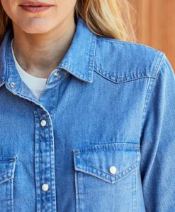 Women Outerknown Wyatt Western Denim Shirt