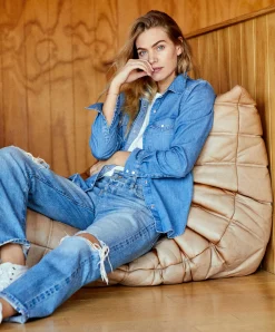 Women Outerknown Wyatt Western Denim Shirt