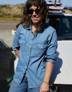 Women Outerknown Wyatt Western Denim Shirt