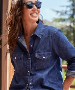 Women Outerknown Wyatt Western Denim Shirt